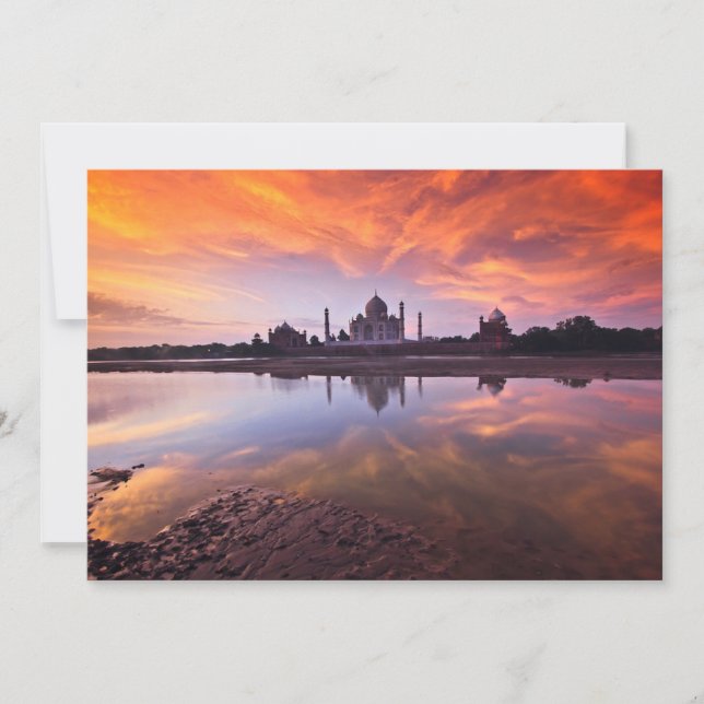 Monument | Taj Mahal Sunset Tack Kort (Framsida)