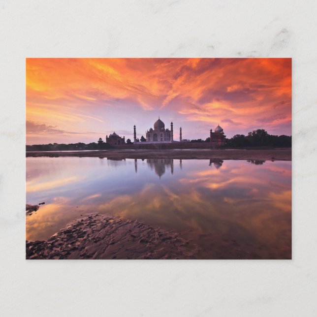 Monument | Taj Mahal Sunset Vykort (Framsida)