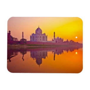 Monument Taj Mahal vid Sunset Magnet