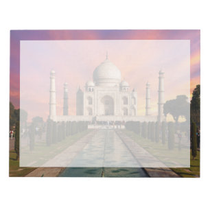 Monument Taj Mahals färgade vy Anteckningsblock