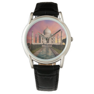 Monument Taj Mahals färgade vy Armbandsur