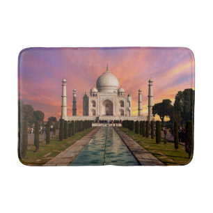 Monument Taj Mahals färgade vy Badrumsmatta