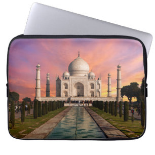 Monument Taj Mahals färgade vy Laptop Fodral