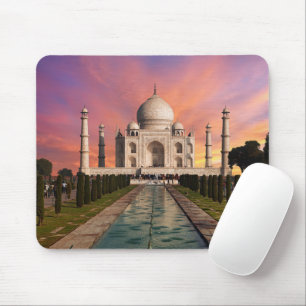 Monument Taj Mahals färgade vy Musmatta
