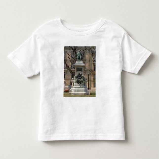 Monument till 1802-70) fransk för Alexander Dumas Tee Shirt (Framsida)
