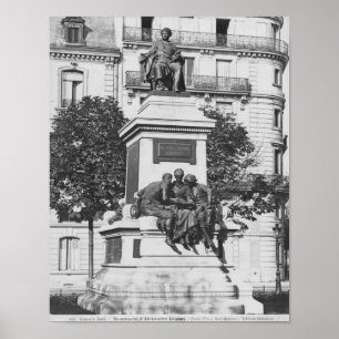 Monument till Alexandre Dumas Pere, 1883 Poster