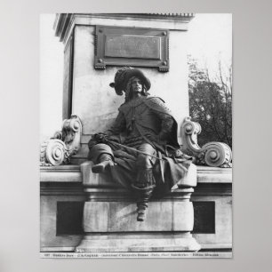 Monument till Alexandre Dumas Pere som är Poster