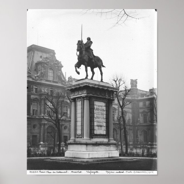 Monument tillägnat general Lafayette Poster (Framsidan)