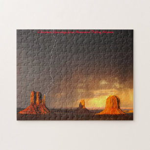 Monument Valley Arizona. Julhälsningar Pussel