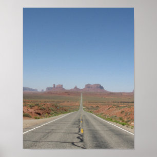 Monument Valley Arizona Utah Ökenlandskap Poster