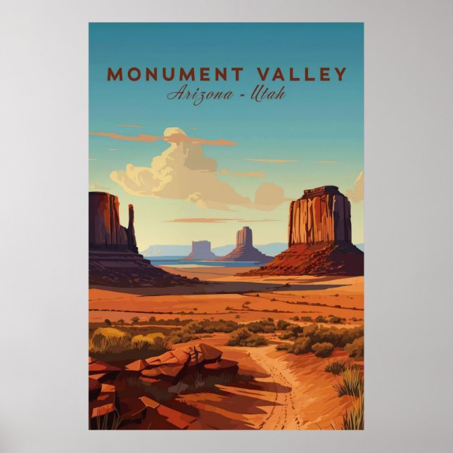 Monument Valley, Arizona Utah Poster (Framsidan)