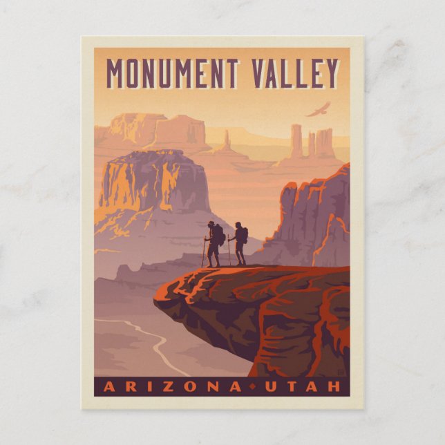 Monument Valley | Arizona & Utah Vykort (Framsida)