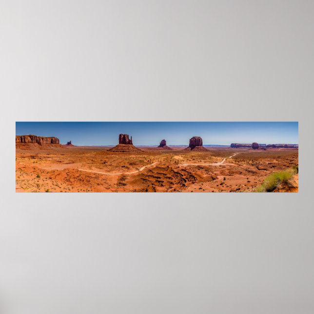 Monument Valley Desert Panoramic Poster (Framsidan)