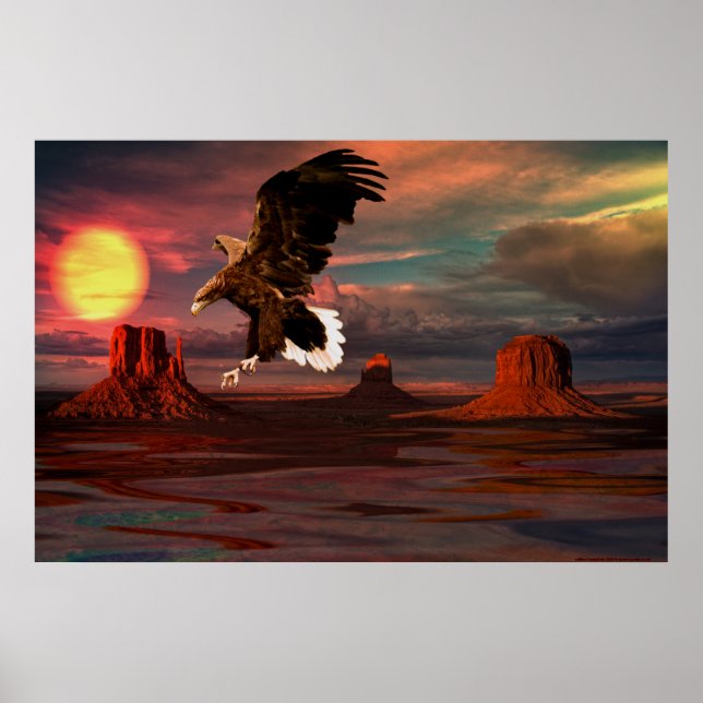 Monument-Valley-Eagle-Set-1 Poster (Framsidan)