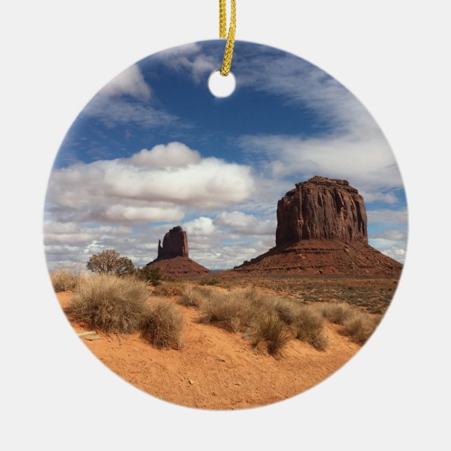 Monument Valley Julgransprydnad Keramik (Framsidan)