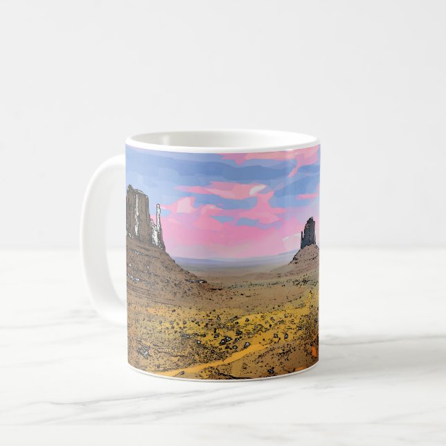 Monument Valley. Kaffemugg (Framsida vänster)