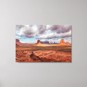 Monument valley landskap, AZ Canvastryck