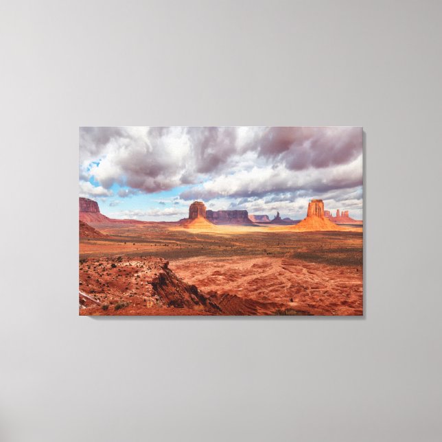 Monument valley landskap, AZ Canvastryck (Framsida)