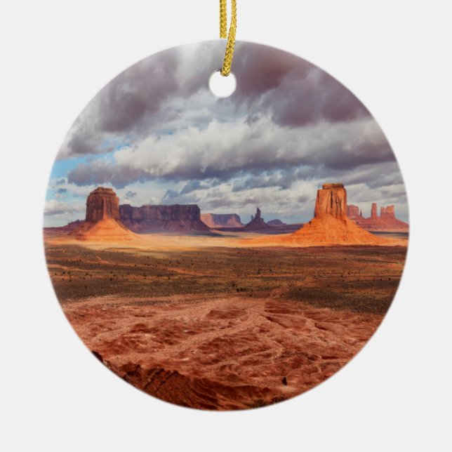 Monument valley landskap, AZ Julgransprydnad Keramik (Framsidan)