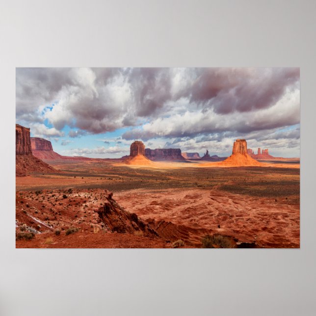 Monument valley landskap, AZ Poster (Framsidan)