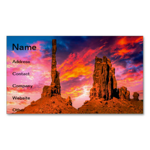 Monument Valley Magnetiska Visitkort