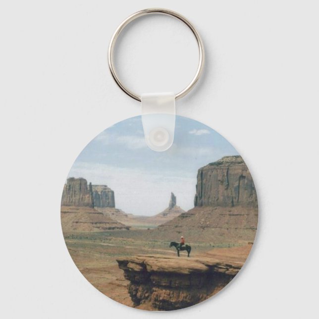 Monument Valley med Cowboy Nyckelring (Framsida)