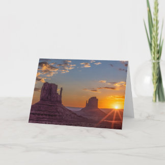 Monument Valley Mittens Sunrise-kort Tack Kort