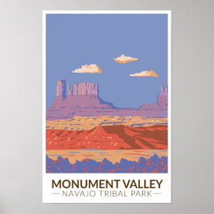Monument Valley Navajo Tribal Park Resa Vintage Poster