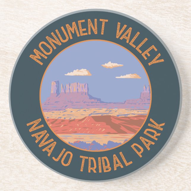 Monument Valley Navajo Tribal Park Travel Vintage Underlägg (Framsidan)