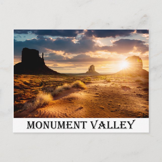 Monument Valley Navajo Tribal Park Utah USA Vykort (Framsida)