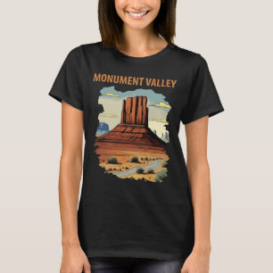 Monument Valley Red Butte Ökenresa T Shirt