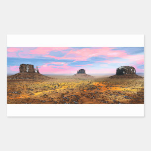 Monument Valley Rektangulärt Klistermärke