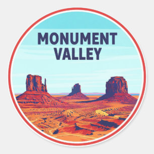 Monument Valley Resa Navajo Nation Road Runt Klistermärke