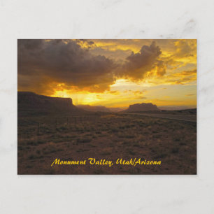 Monument Valley Sunset Vykort