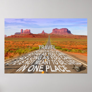 Monument Valley Travel-affisch Poster