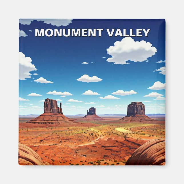 Monument Valley Travel Navajo Nation Arizona Magnet (Framsidan)
