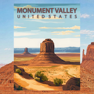 Monument Valley USA Resemärke Ikoniska Mitten Butt Vykort