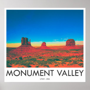 Monument Valley, Utah, Förenta staterna Poster
