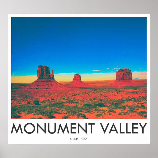 Monument Valley, Utah, Förenta staterna Poster (Framsidan)