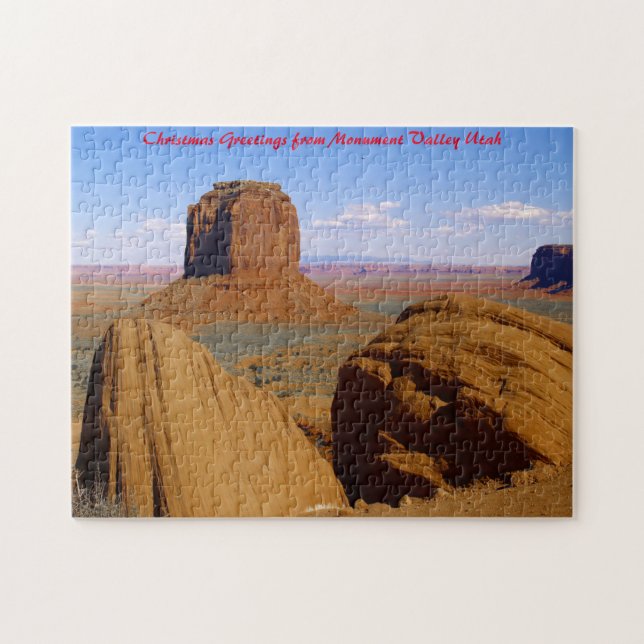 Monument Valley Utah. Julhälsningar Pussel (Horisontell)