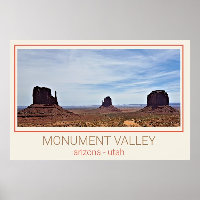 Monument Valley - Utah och Arizona Poster (Framsidan)
