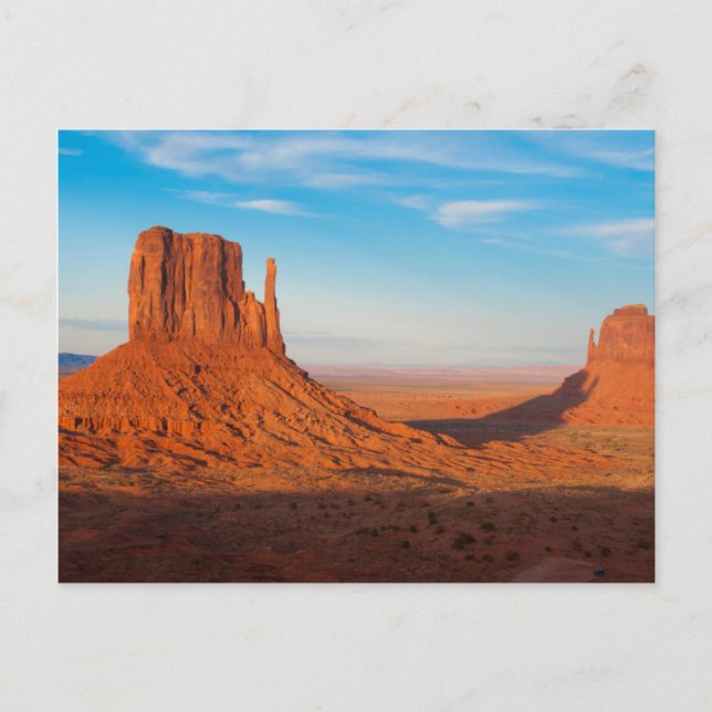 Monument Valley Utah ökenhandskar i panorama Vykort (Framsida)