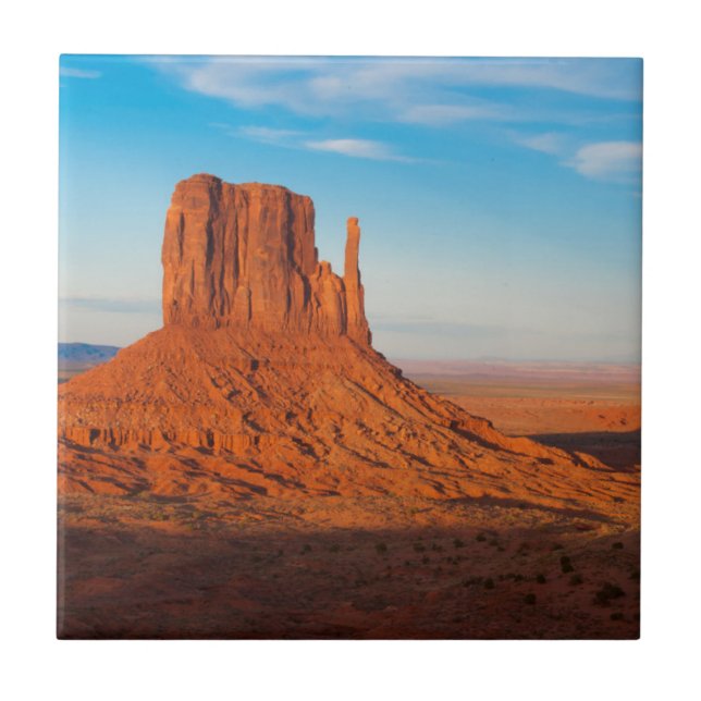 Monument Valley Utah ökenhandskor i panorama Kakelplatta (Framsidan)