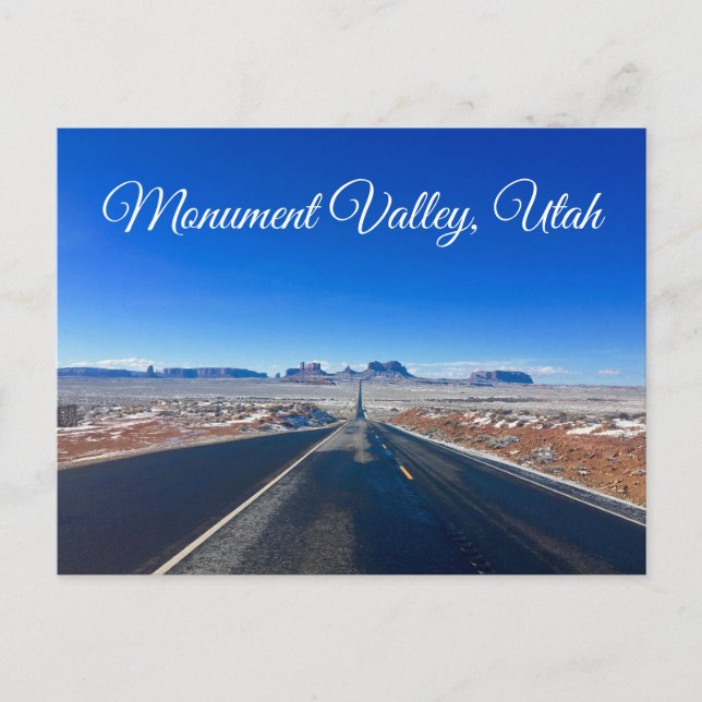 Monument Valley Utah Photo Postcard Vykort (Framsida)