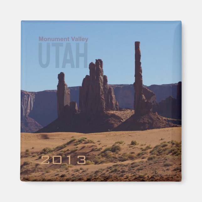 Monument Valley Utah State Souvenir Fridge Magnets Magnet (Framsidan)