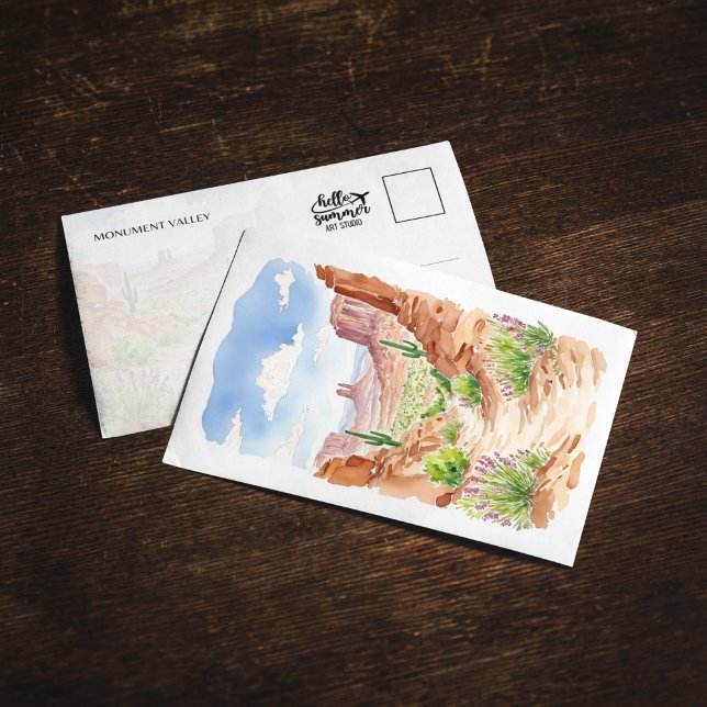 Monument Valley Utah Watercolor Inbjudningar (Skapare uppladdad)
