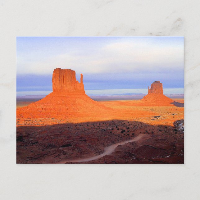 Monument Valley vid sunset Vykort (Framsida)