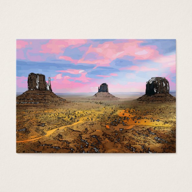 Monument Valley Visitkort (Framsidan)