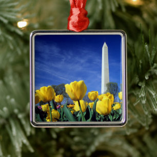 Monument Washington Monument i Vår Julgransprydnad Metall