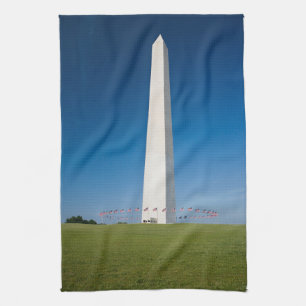 Monument Washington Monument med Flaggor Kökshandduk
